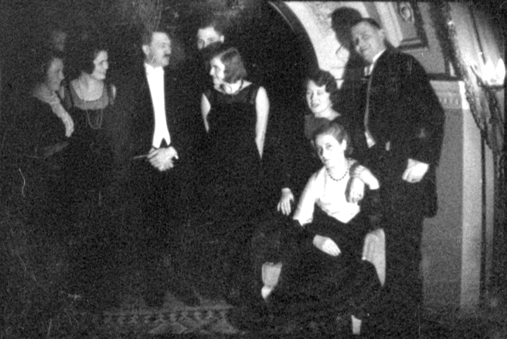 Adolf Hitler and Eva Braun during New year's Eve 1931/32, from Eva Braun's albums
